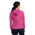 thumbnail image 3 of District Juniors Jersey Full Zip Hoodie-XL (Dark Fuchsia Heather), 3 of 3