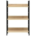 thumbnail image 4 of vidaXL 3-Layer Book Shelf Black 23.6"x10.9"x35.6" Engineered Wood, 4 of 69