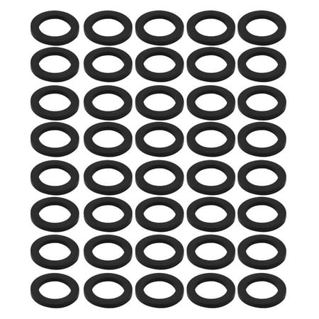 

40pcs Black Rubber Round Flat Washer Assortment Size 20x30x3mm Flat Washer