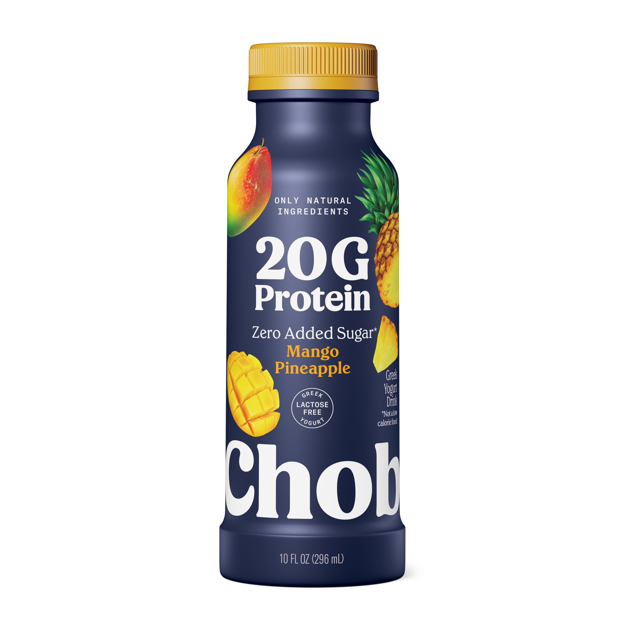 Chobani 20G Protein Low-Fat Greek Yogurt Drink, Mango Pineapple, 10 fl oz Bottle