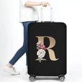 thumbnail image 1 of Travel Bag Protector Cover 26 English Letter Printed Accessory Bag Elastic Travel Bag Cover Applicable To 18-28 Inch Suitcase 8gold R L, 1 of 6