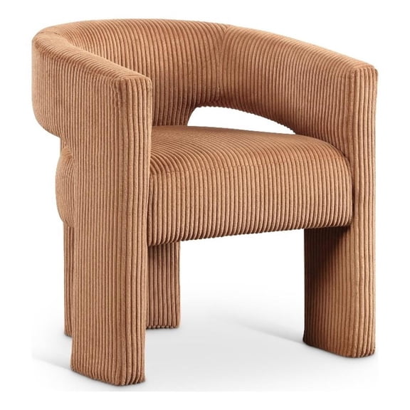 Meridian Furniture Riz Saddle Microsuede Corduroy Accent/Dining Chair