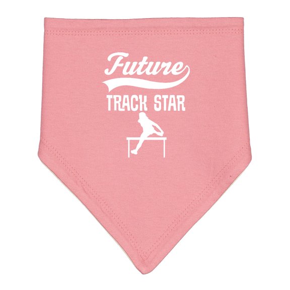 Inktastic Future Track Star Girls Sports Baby Bandana Bib