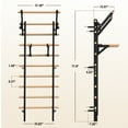 thumbnail image 7 of Syedee Swedish Ladder Stall Bar, Wall-Mounted Multifunctional Gym for Home Fitness, Kids Climbing and Stretching, 7 of 7