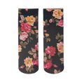 thumbnail image 6 of Stylish Flower Patterned Short Ankle Socks for Women High Stretch Nylon Fabric Thin Silk Hosiery Socks, 6 of 9
