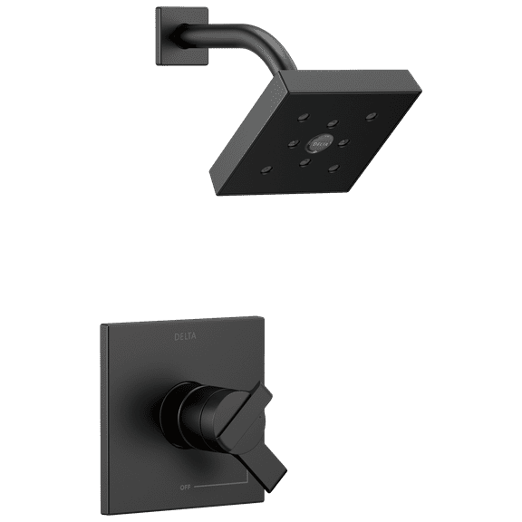Delta Ara Monitor® 17 Series H2Okinetic® Shower Trim in Matte Black T17267-BL
