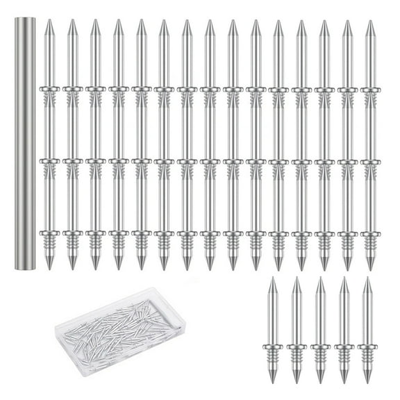 Seamless Double Headed Nails with Installation Tool Double Sided Seamless Nails With Sleeve Tool for Skirting Boards