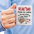 thumbnail image 5 of Personalized Best Dog Dad Mug Thanks For Picking Up Dogs Coffee Mugs Cup 11oz 15oz Birthday Christmas Father's Day Gifts From Daughter Son For Puppy Lovers Owners Custom Name (QUOTE 5), 5 of 8
