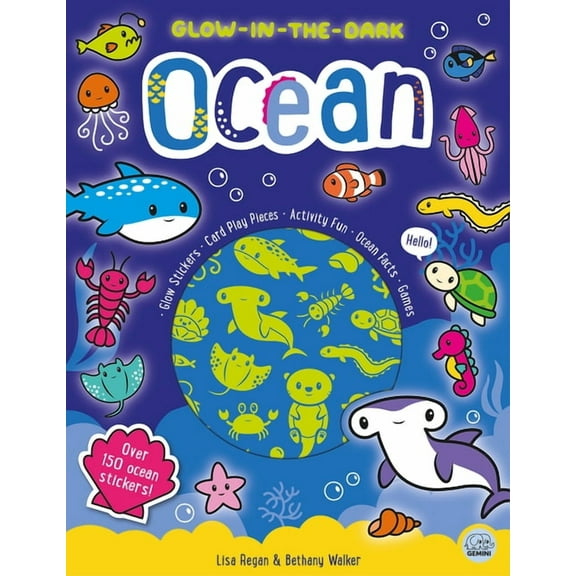 Glow-In-The-Dark Sticker Activity Books Glow-In-The-Dark Ocean Sticker Activity Book, (Paperback)