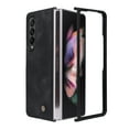 thumbnail image 2 of ELEHOLD for Samsung Galaxy Z Fold 3 5G 2021 Case, Skin Feeling Lightweight Durable PU Leather Anti-Slip Shockproof Slim Flip Case for Z Fold 3 7.6 inch, Black, 2 of 7