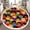 Color 4, variant on Washable Non Slip 6ft Round Rug, kids reading colorful books back to school diverse school Circle Area Rugs with Tassels Carpet for Nursery Bedroom Living Room Playroom Tent Rug