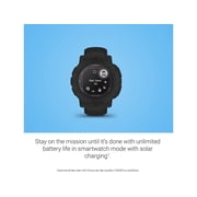 Garmin Instinct 2 Solar, Tactical-Edition, GPS Outdoor Watch, Solar Charging Capabilities, Multi-GNSS Support, Trackback Routing, Black