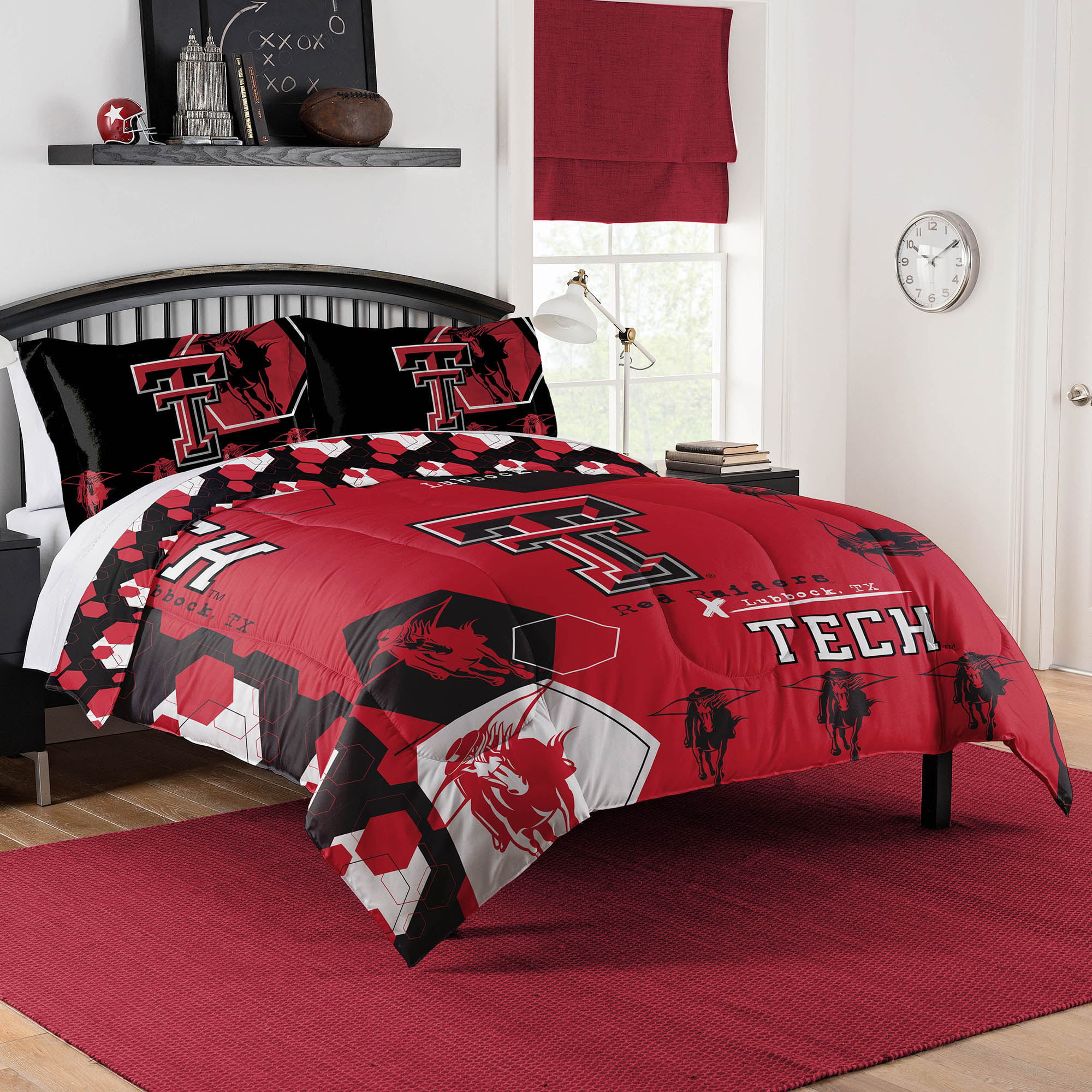Solid College Covers Texas Tech Red Raiders Printed Sheet Set 