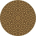 thumbnail image 1 of Ahgly Tapis Rond Lavable en Machine Intérieur Transitionnel Rouge Brun, 3 Pieds Rond, 1 of 7