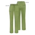 thumbnail image 5 of Adar Pro Scrubs For Women - Skinny Leg Yoga Scrub Pants - P4100P - Spring Leaf - S, 5 of 7