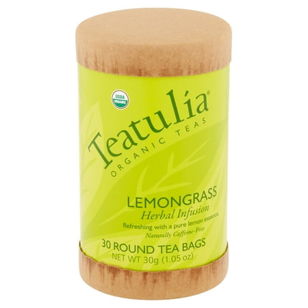 Teatulia thés bio Citronnelle 30 sachets de thé ronds 1,05 oz de