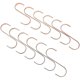thumbnail image 3 of Tiny S Hooks Practical Design Metal Hanging Hooks for Home Organization Rose Gold 12Pcs, 3 of 5