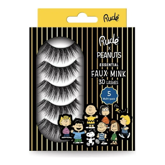 RUDE Pestañas Postizas Peanuts 3D Premium set 5 piezas