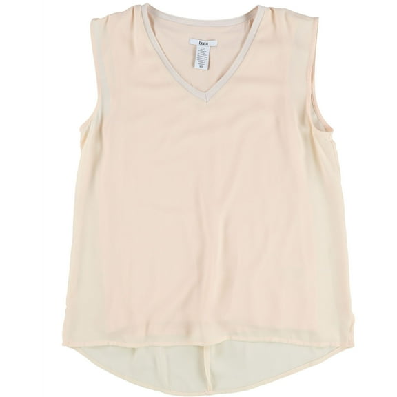 bar III Womens Solid Vest Blouse, Pink, X-Small