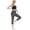#New-Dark Gray, variant on PFRNLF Leggings for Women,Summer Athletic Running High Waisted Tummy Control Capri Yoga Pants with Pockets