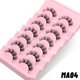 thumbnail image 1 of GROINNEYA 7 pares de pestañas 3D pestañas postizas naturales esponjosas suaves Cruz Manga pestañas Wispy extensión de pestañas naturales maquillaje Dengxun unisex, 1 of 2