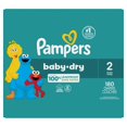 thumbnail image 3 of Pampers Baby Dry Diapers, Size 2, 12-18 lbs, Absorbent Disposable Diapers, 3 of 21