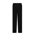 thumbnail image 4 of Scyoekwg Boys Back to School Pants Straight Fit Kids Elastic Waist Stretch Trousers Y2k School Uniform Slim Fit Pants with Pocket Black 14-15 Years, 4 of 9