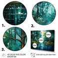 thumbnail image 3 of Designart "modern Forest River Pulse II" Landscape Lake River Floater Framed Wall Decor, 3 of 7