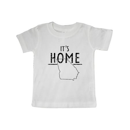 

Inktastic It s Home- State of Georgia Outline Distressed Text Gift Baby Boy or Baby Girl T-Shirt