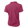 thumbnail image 6 of BOMYJESK Polo Shirts for Men Short Sleeve Collared Zip Golf Shirt Fashion Casual Polo Shirts Big and Tall Regular-Fit Tops with Pocket Hot Pink XXXL, 6 of 6