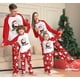 thumbnail image 2 of Conjunto de pijamas familiares a juego de Navidad con estampado de Papá Noel HO HO HO para adultos, niños y bebés, pijamas familiares navideños 2025, 2 of 3