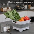 thumbnail image 4 of 2.9 Gal(11L) Collapsible Wash Basin with Drain Plug, Space Saving Multiuse Foldable Sink Tub,Dishpan,RV camping sink,Vegetable Washing basin,Ice Beverage Tubs,Laundry & Kitchen Use, 4 of 7