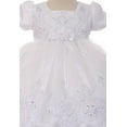 thumbnail image 2 of Girls Baptism Christening Baby Infant Toddler Girl Dress Gown Outfit Set Hat White 4 (C01B5), 2 of 5