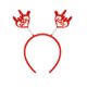 thumbnail image 1 of Diadema de corazón con purpurina roja, accesorio para el cabello para Halloween, fiestas, bodas, cumpleaños y disfraces., 1 of 8