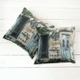 thumbnail image 2 of Ambesonne Rustic Throw Pillow Cover 2 Pack, Doors of Old Rock House, 18", Teal Grey, 2 of 6