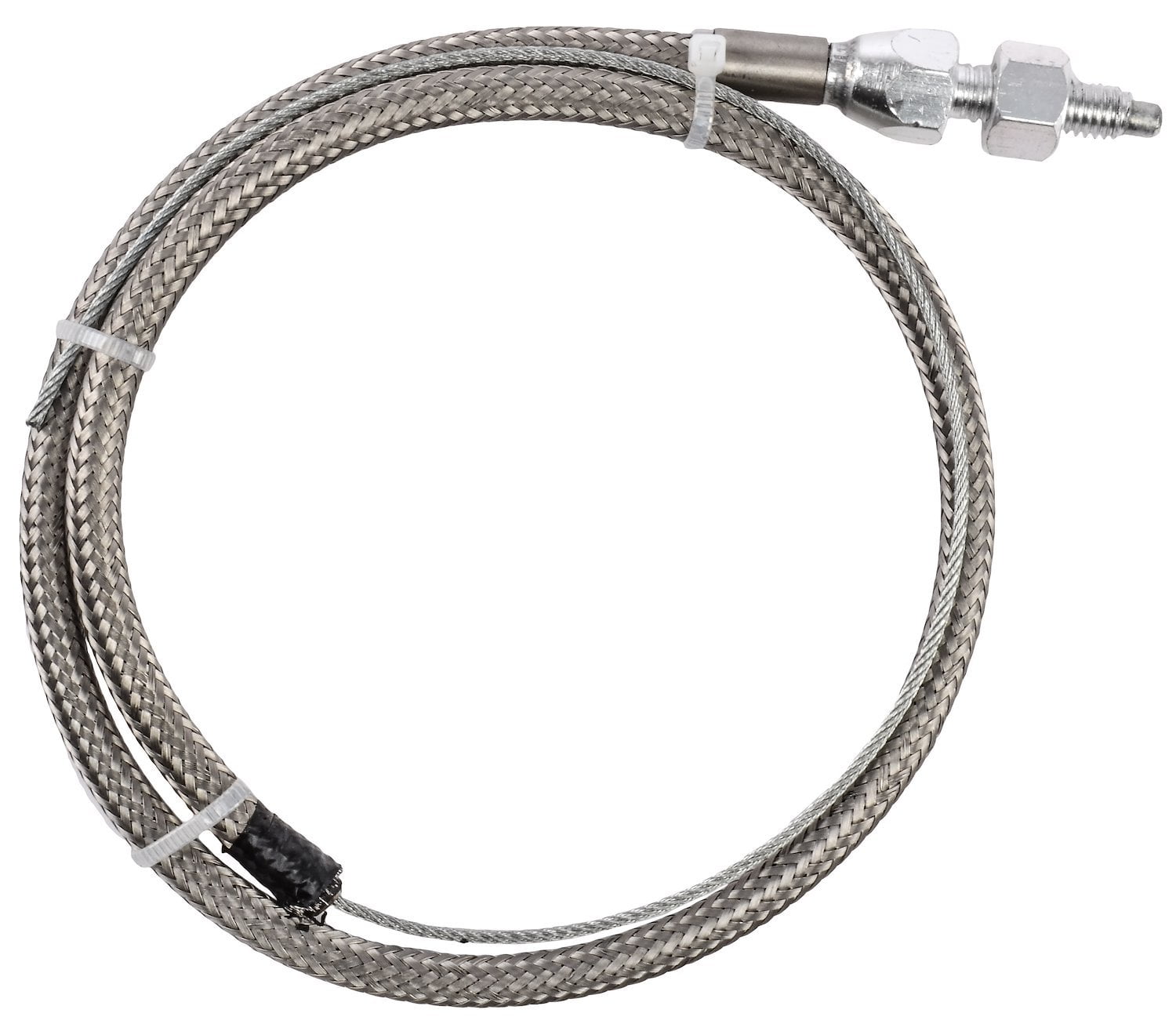 YUCHENSHLP 36 Universal Adjustable Throttle Cable Assembly - Black Braided Stainless Steel Housing