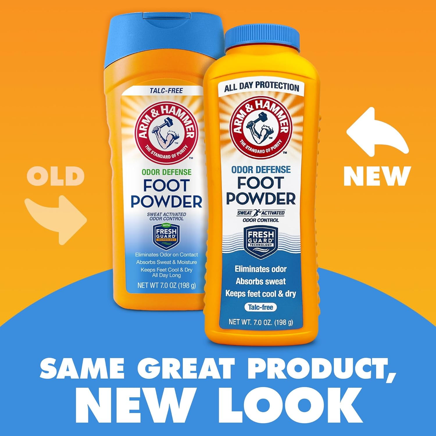 Arm and Hammer Odor Control Foot Powder with Fresh Guard Technology, 7 oz, 3 Pack