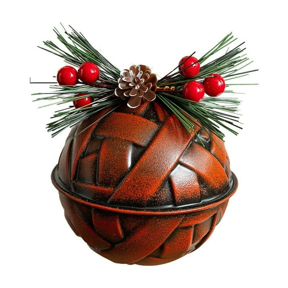 PEIBang Christmas Bells Decorations,3.15 Inch Vintage Christmas Decorative Bell Ornaments Xmas Hanging Bells for Indoor Outdoor Decoration Party Supplies