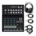 thumbnail image 2 of Mackie Mix8 8-Channel Compact Mixer Bundle with MR DJ Headphones, Two 1/4" TRS Cables & XLR Cables, 2 of 11