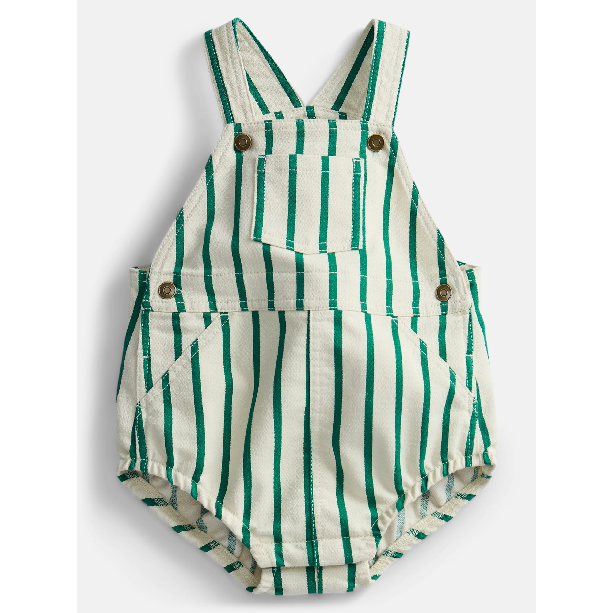 Wonder Nation Baby Boys Sleeveless Overall Romper, Sizes 0/3M-24M