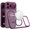 Dark Cherry, variant on For Apple iPhone 18 Pro Grip Hand Magnetic Ring HQ Hybrid - Pink