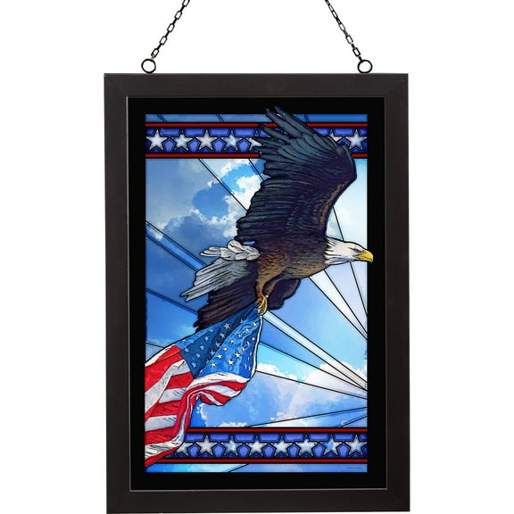 Our Glory - Bald Eagle Stained Glass Art by Anthony Padgett