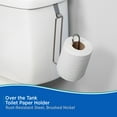 thumbnail image 3 of Kenney Over the Tank Toilet Paper Holder, Metal, Brushed Nickel, 3 of 5