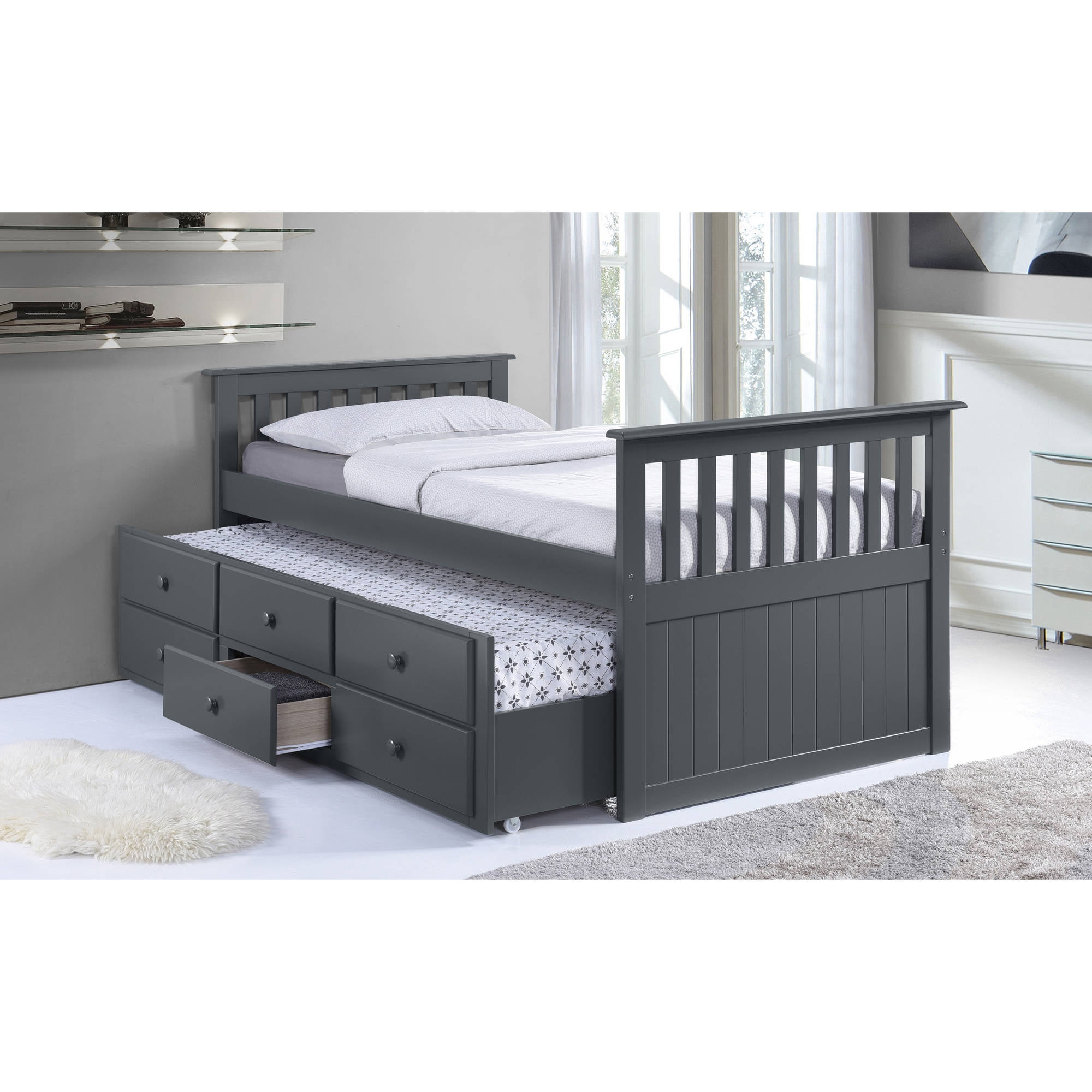 Broyhill Kids Marco Island Twin Captains Bed With Trundle And