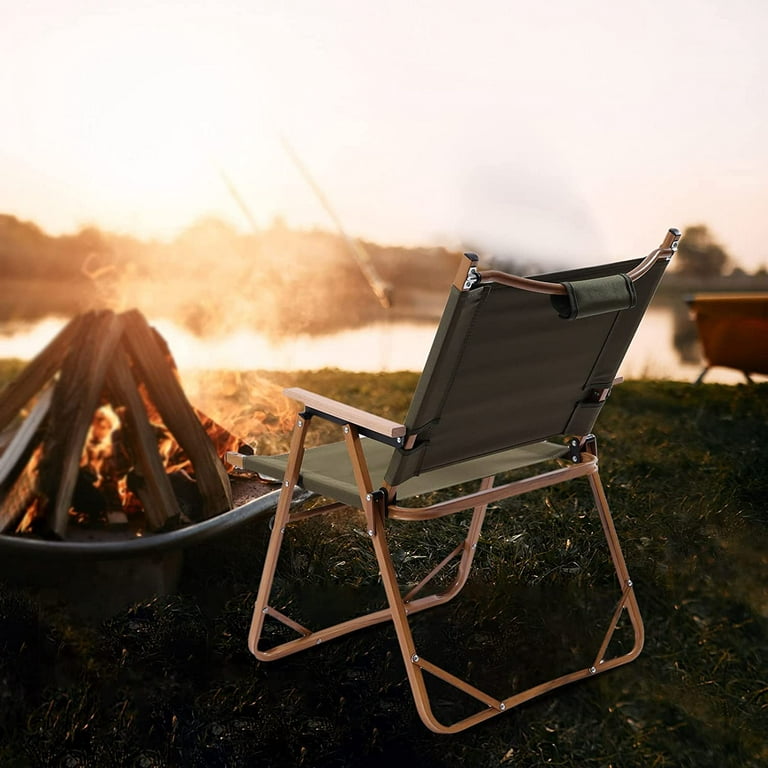 OUKANING Outdoor Portable Folding Camping Chair Beach Travel Hiking  Anti-slip Picnic Seat Fishing Portable Seat Aluminum