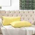 thumbnail image 7 of Home Soft Things 2 Piece Cable Knit Throw Pillow Cover - Jojoba Yellow - 14" x26", 7 of 7