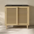 thumbnail image 3 of Delice 36" Freestanding Bathroom Vanity in Natural Oak with Black Sink Top, 3 of 6