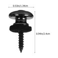 thumbnail image 2 of 6pcs Guitar Strap Locks Mushroom Head Guitar Strap Button Electric Guitar Strap Lock, 2 of 8