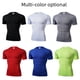 thumbnail image 2 of Ropa deportiva PRO de manga corta ajustada para entrenamiento deportivo, de secado rápido, muy elástica, transpirable, para correr, baloncesto y entrenamiento deportivo, 2 of 5