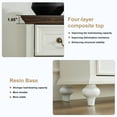 thumbnail image 3 of Brafabhome Sideboard with 4 Doors and 4 Drawers, 62'' W Buffet Storage Cabinet with Shelves for Kitchen Dining Room | White, 3 of 10